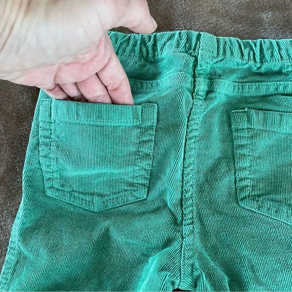 Mini Boden Girls Green Skinny Corduroy Pants/ Trousers with Back Pockets Size 7 - Picture 10 of 11